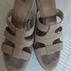 UGG Women's Beige Suede Sandals